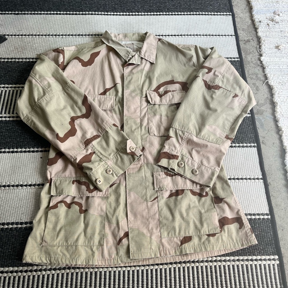 Four Pocket Cargo Desert Camouflage Military Jacket